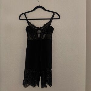 Laced romper